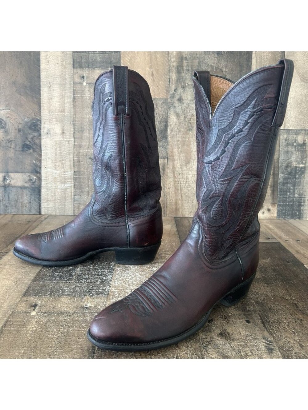 Lucchese 2000 Western T3095R Cowboy Boots Mens 9.5 EE